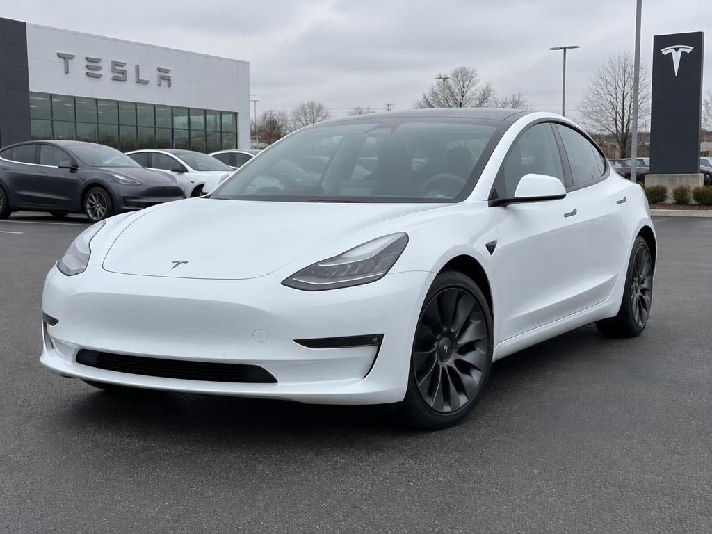 2021 Model 3 Long Range in White